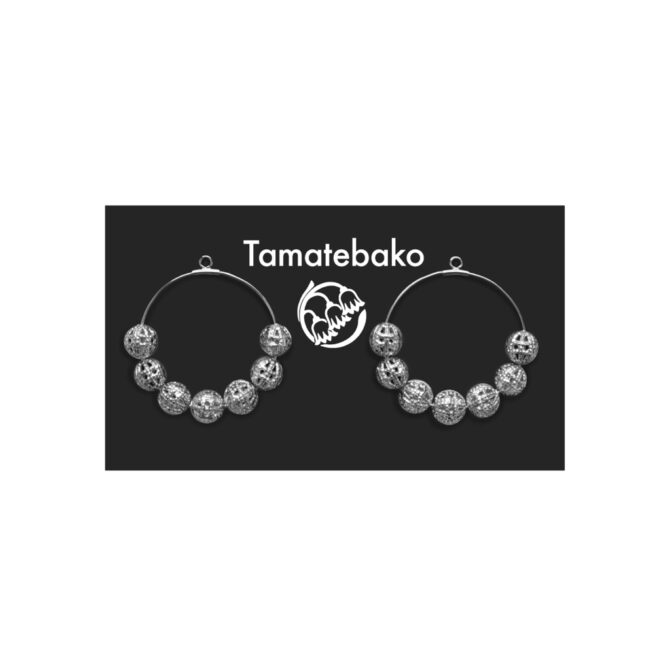 帯ピアス用チャーム 大 【ボールSUKASHI/フープSILVER】